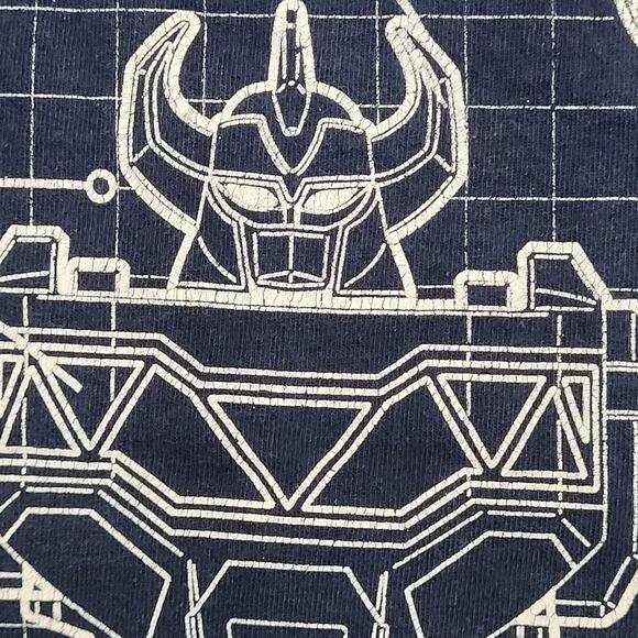 Power-Rangers Megazord Robot Shirt M/L 22x27 Navy Dinozords - Picture 11 of 14
